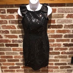 Vintage black sequin dress size 5-6
